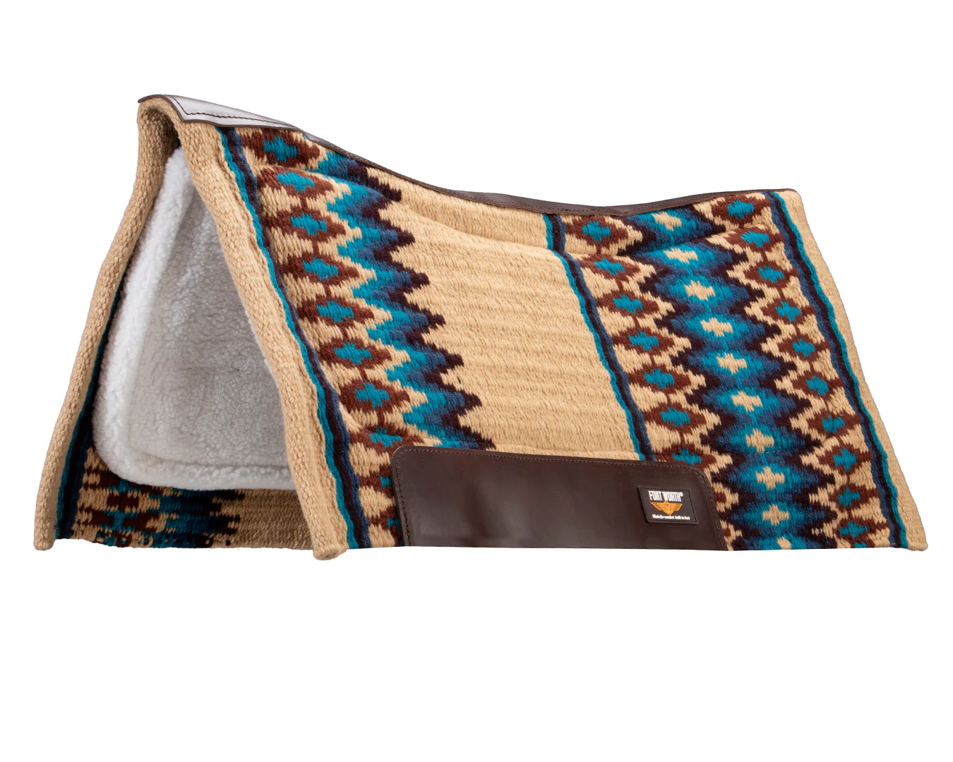 Fort Worth Fleece Lined Saddle Pad- Mustard