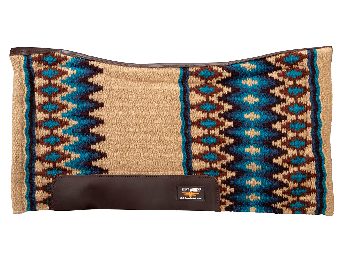 Fort Worth Fleece Lined Saddle Pad- Mustard - Image 2