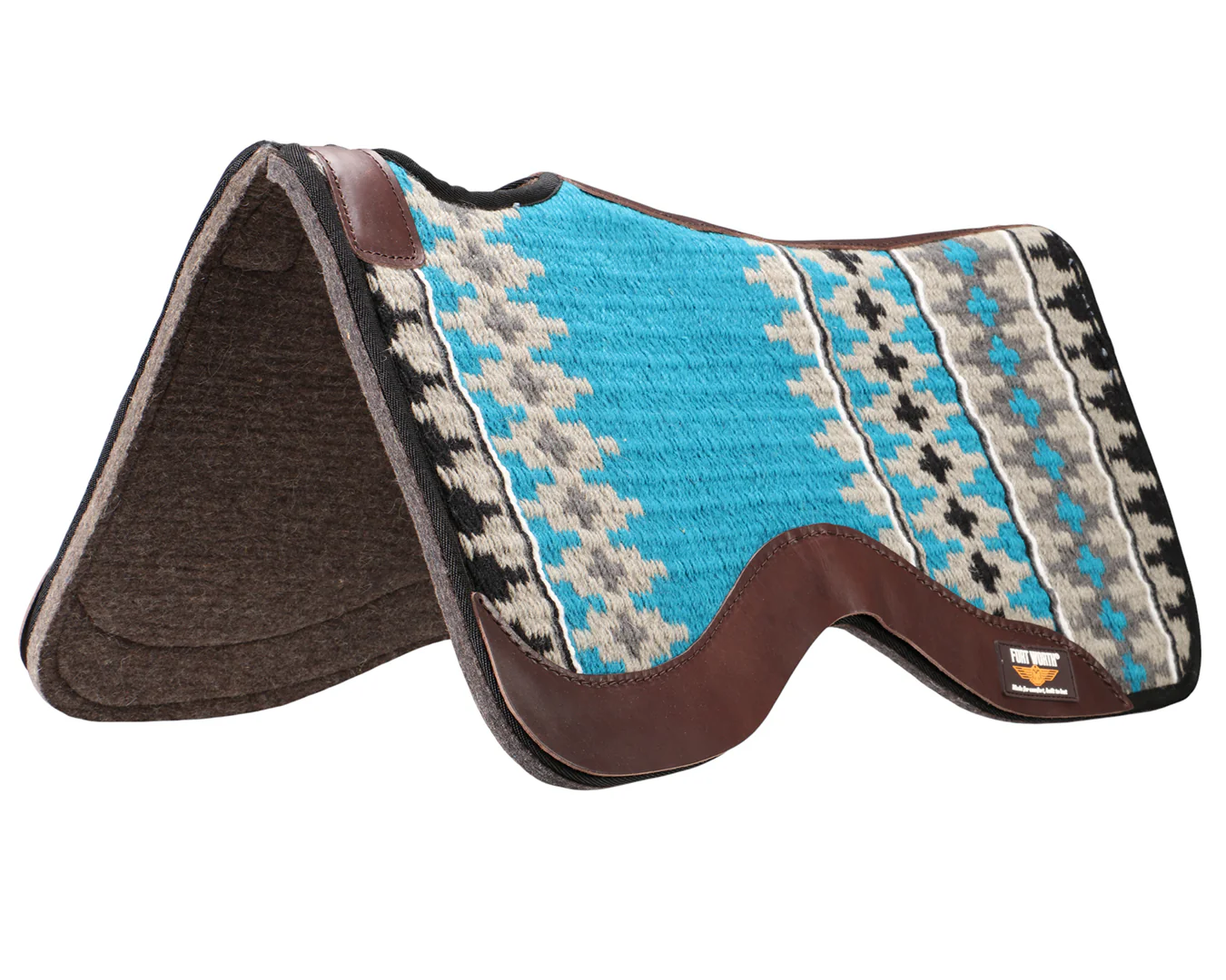 Fort Worth Saddle Pad NZ Wool Felt Lined - Image 8