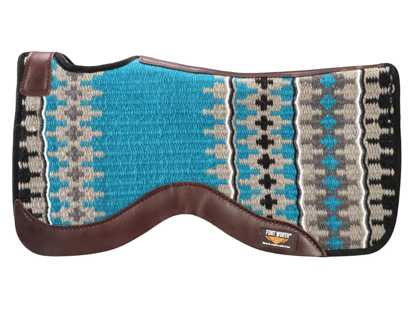 Fort Worth Saddle Pad NZ Wool Felt Lined - Image 9