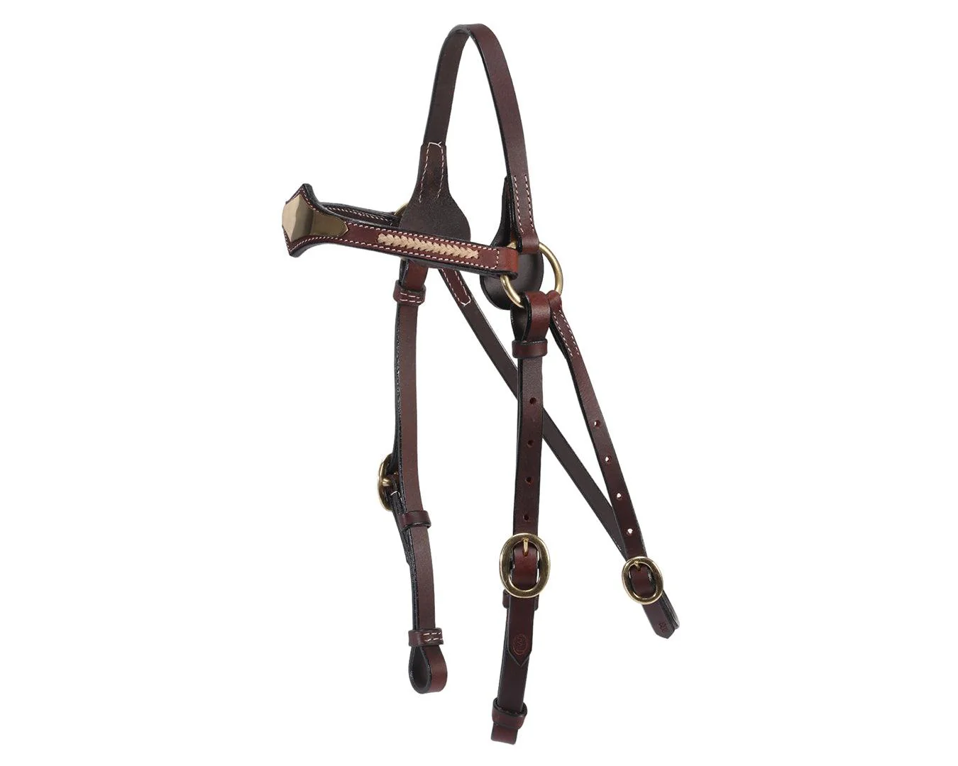 Fort Worth Shaped Barcoo Brass Bridle 5/8"