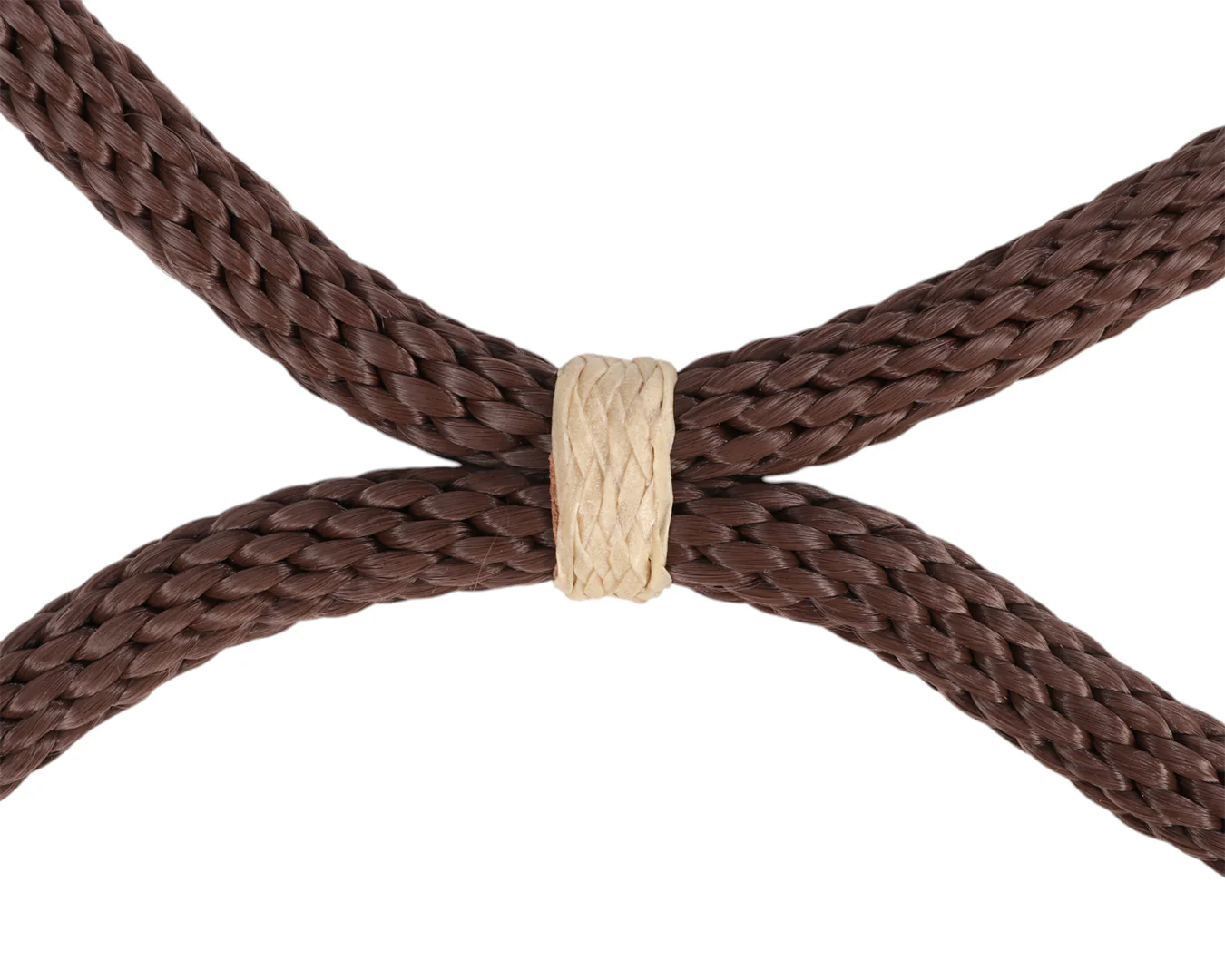 Fort Worth Soft Round Split Reins 8' w/Horsehair - Image 9
