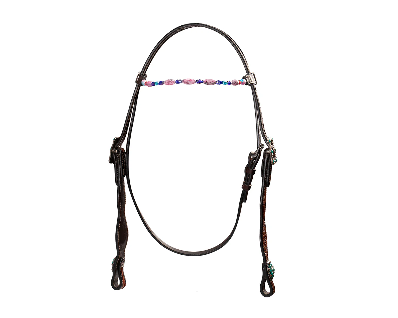 Fort Worth Stones Headstall - Turquoise - Image 2