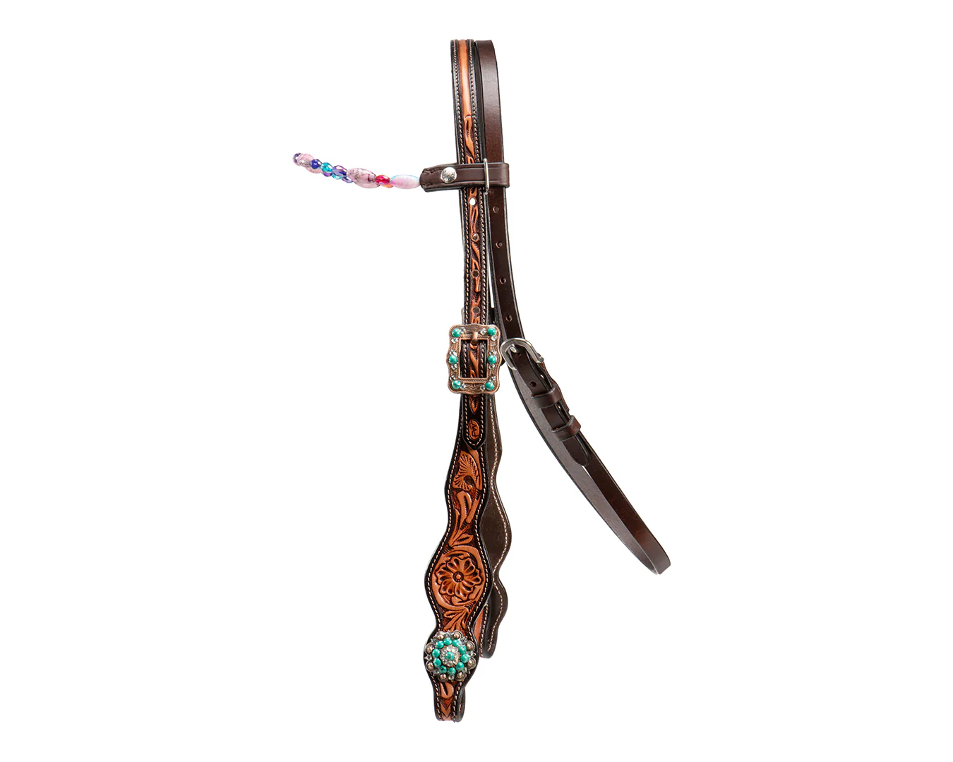 Fort Worth Stones Headstall - Turquoise - Image 3