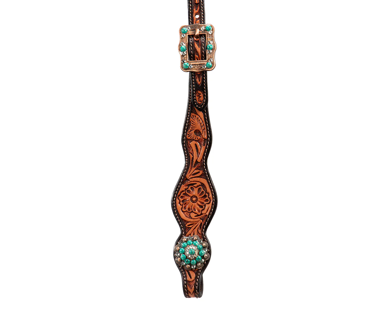 Fort Worth Stones Headstall - Turquoise - Image 5