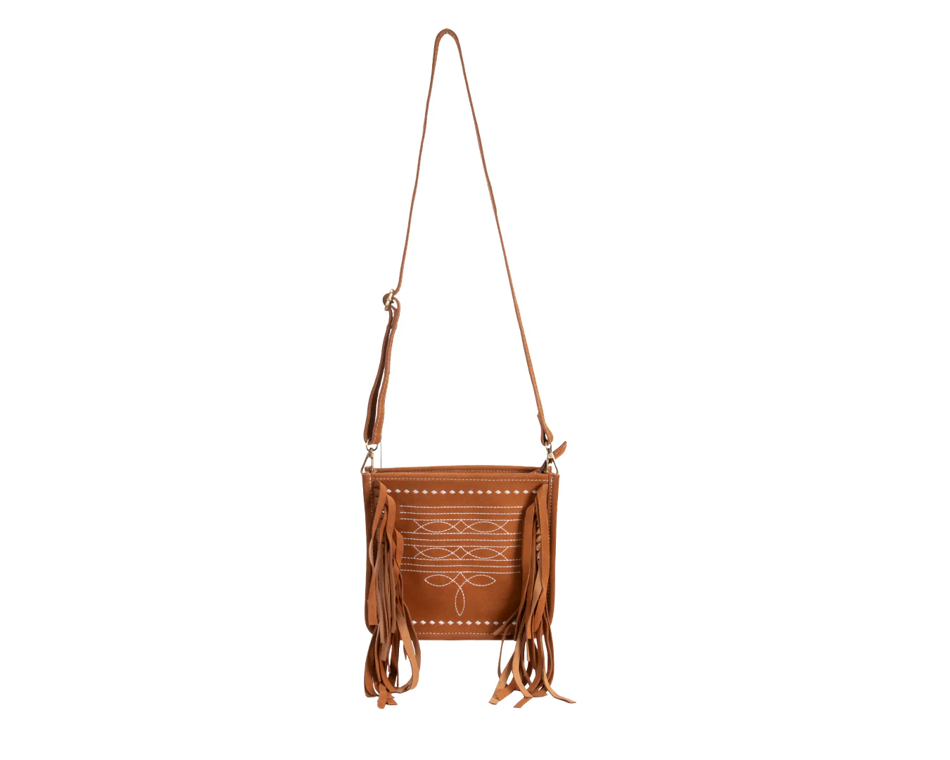 Fort Worth Suede Handbag with Fringe - Image 12