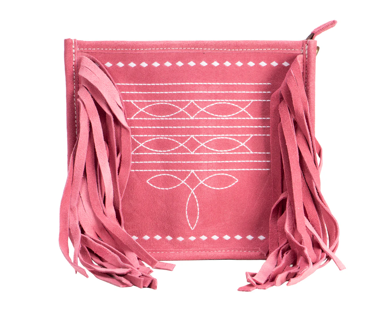Fort Worth Suede Handbag with Fringe - Image 5