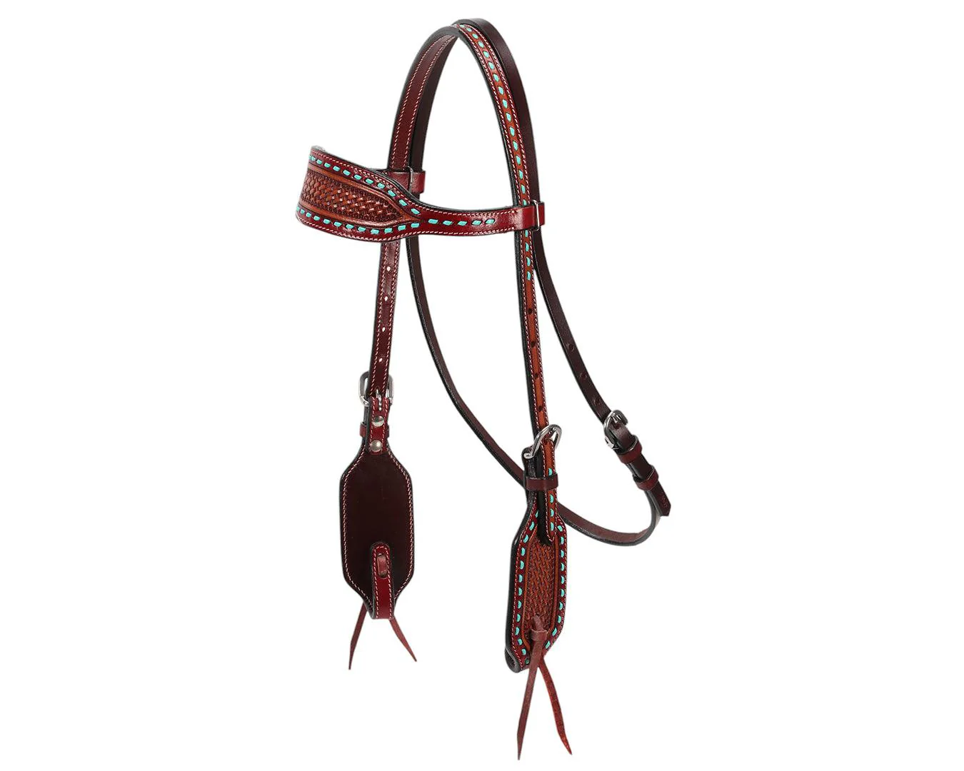 Fort Worth Turquoise Basket Headstall