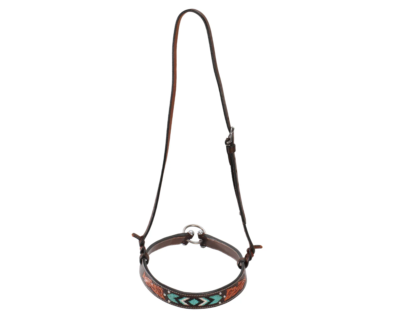 Fort Worth Turquoise Beaded Noseband - Image 3