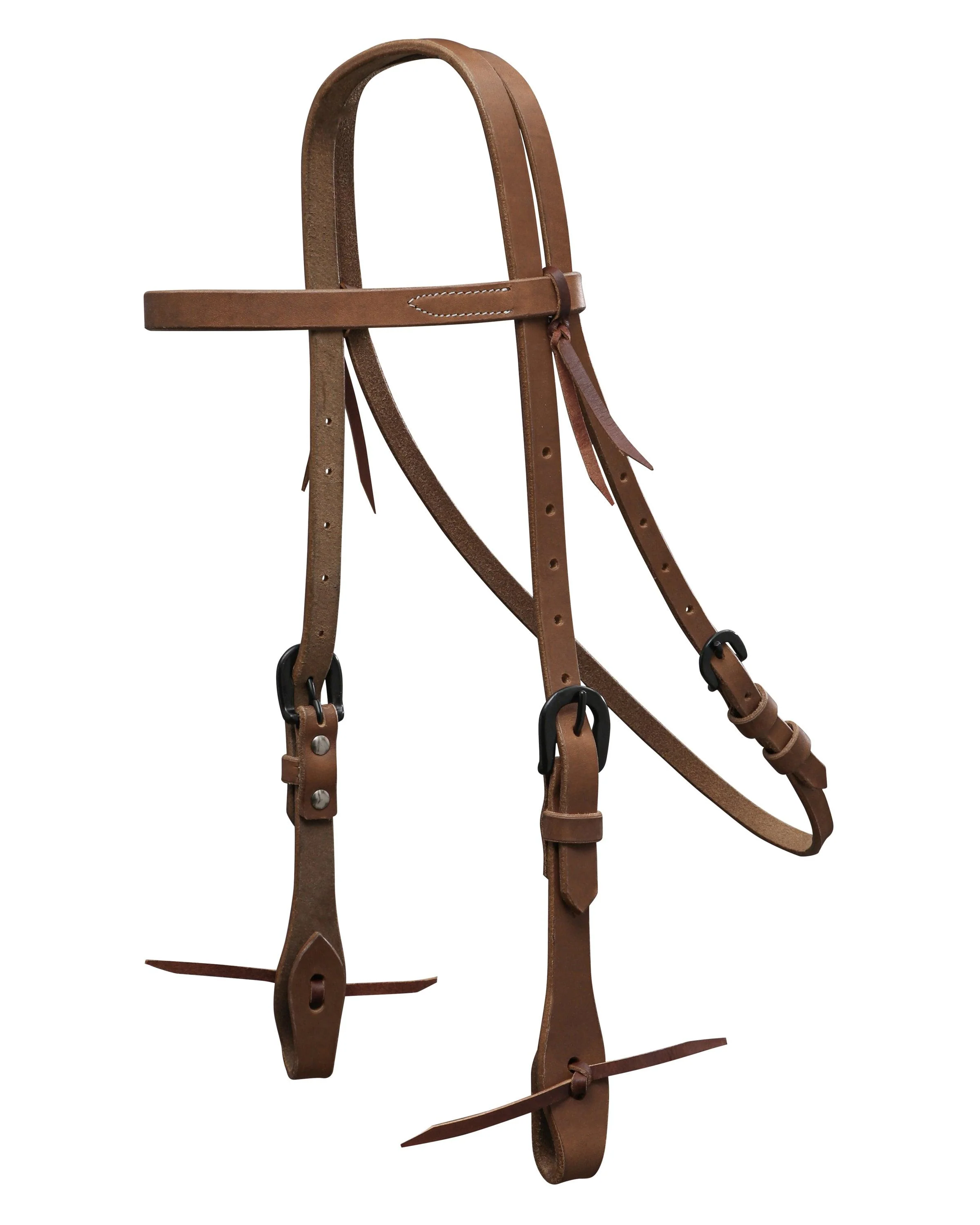 Fort Worth Working Headstall - Harness Leather - Image 5