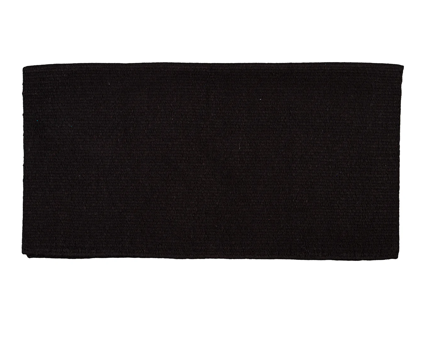 Fort Worth Woven Saddle Blanket - Black 36" x 34" - Image 3