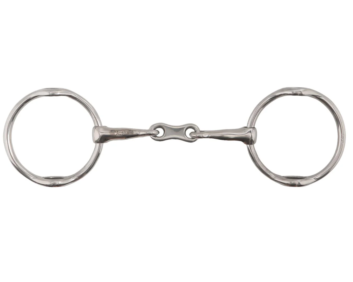 Full Ring Gag Snaffle with French Mouth & 75mm Loose Rings