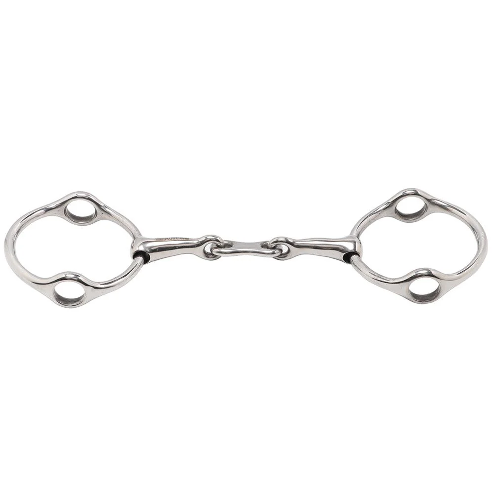 Full Ring Gag Snaffle with French Mouth & 75mm Loose Rings - Image 2