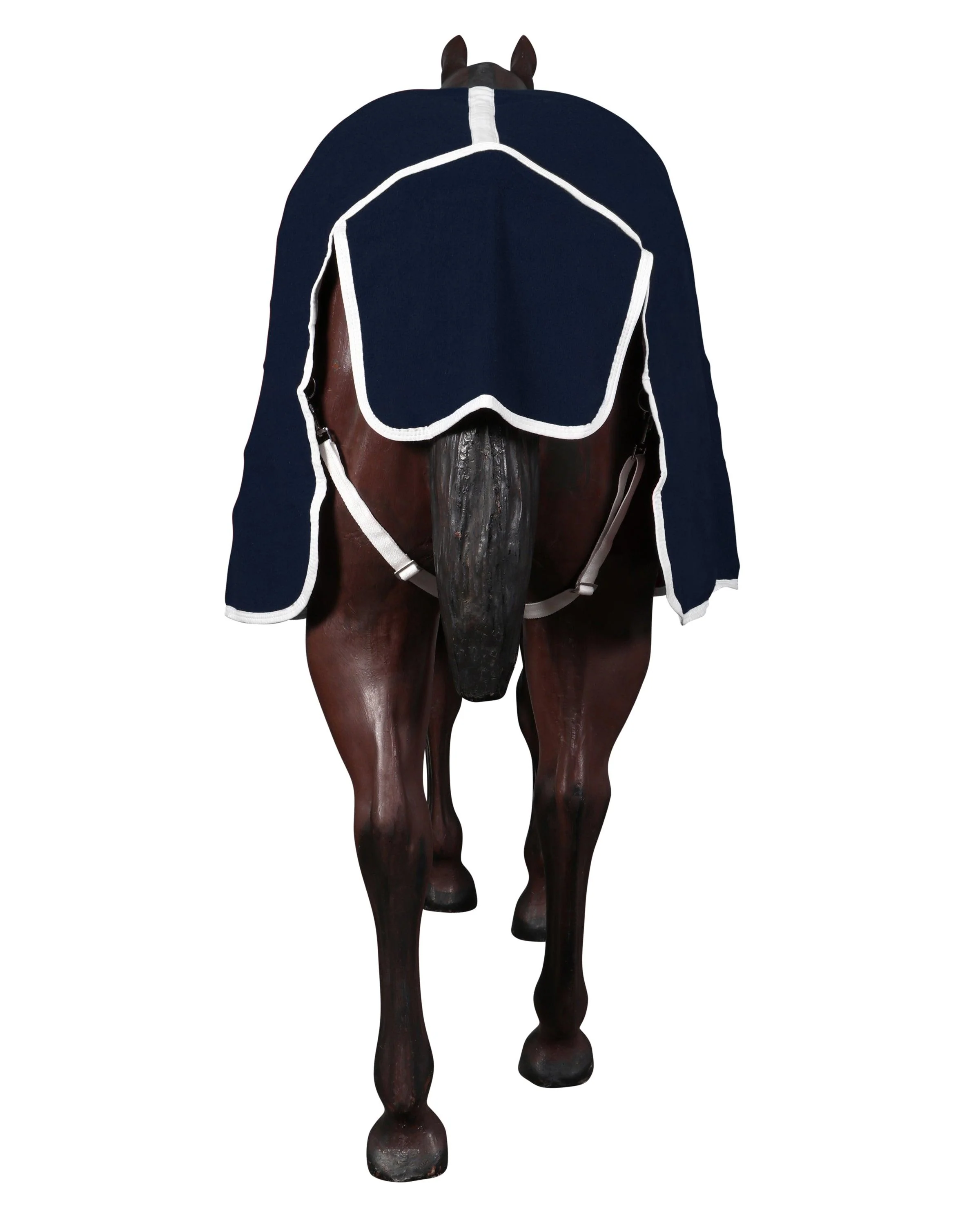 GG Australia Wool Kersey Horse Rug - Navy/White - Image 4