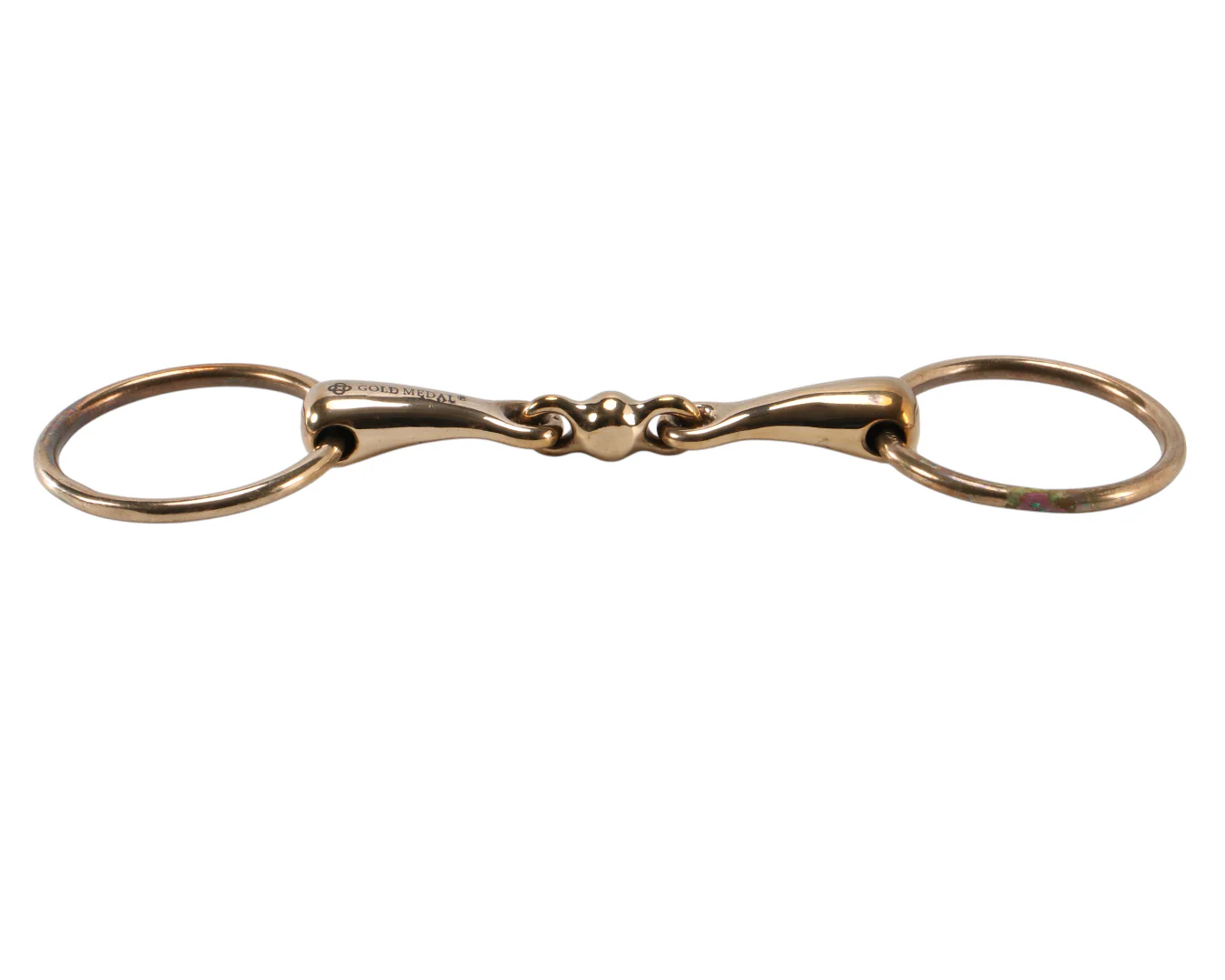 Gold Medal Heavy Loose Ring Training Snaffle Bit - Image 2