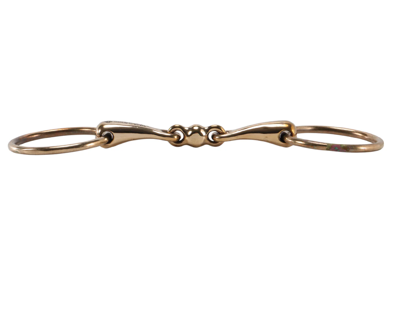 Gold Medal Heavy Loose Ring Training Snaffle Bit - Image 3
