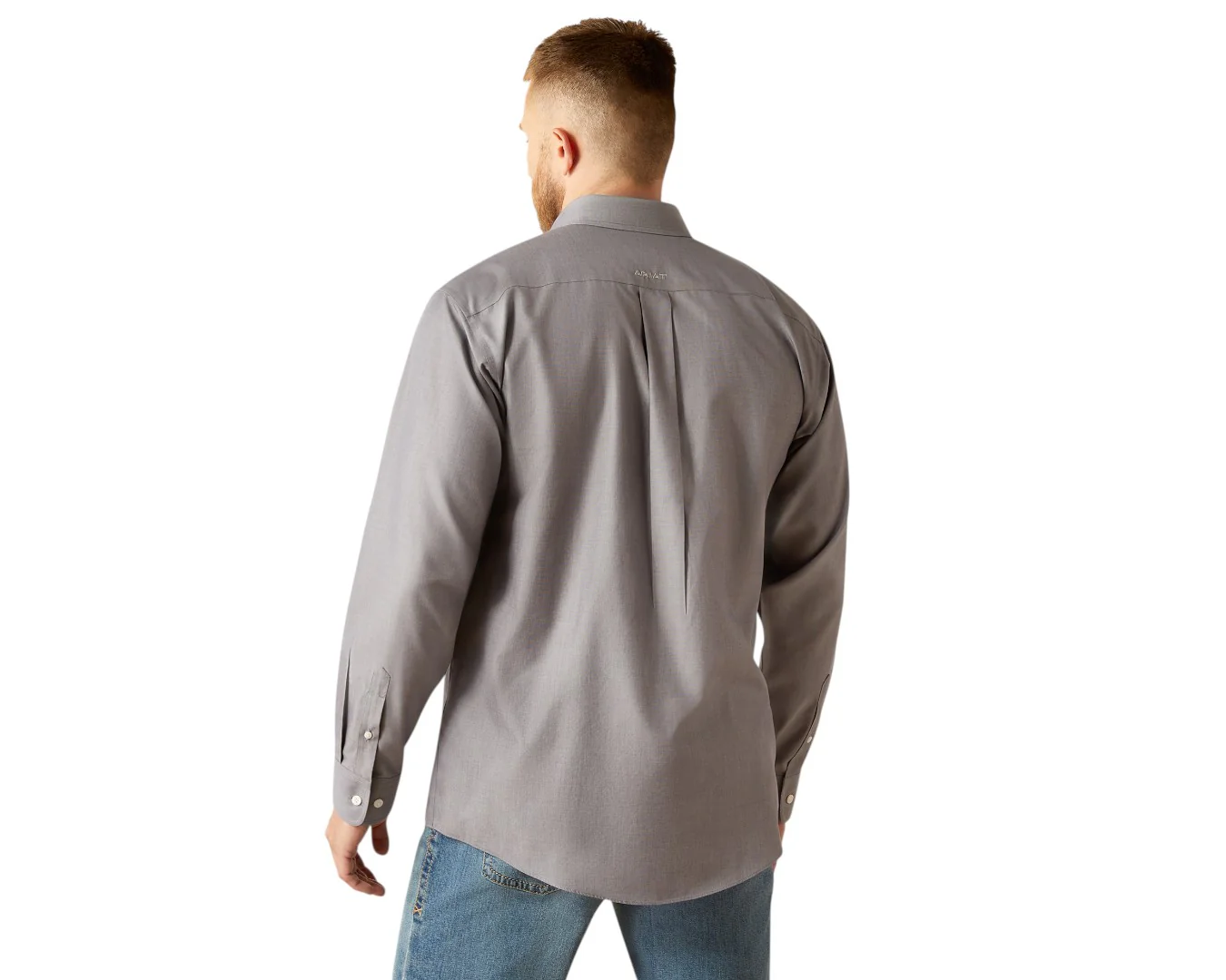 Ariat Men's Wrinkle Free Solid Classic Shirt - Image 3
