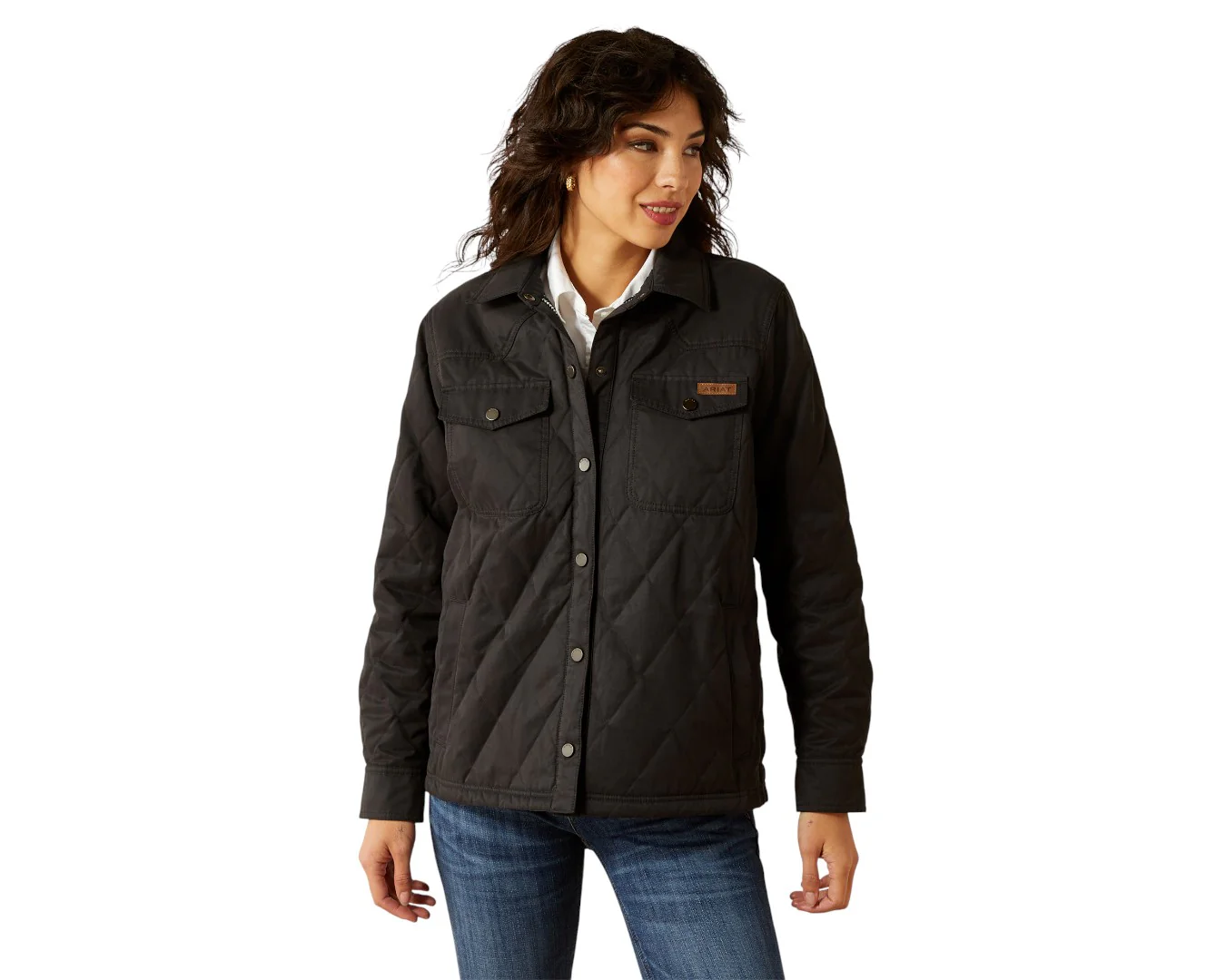 Ariat Women's Grizzly Quilted Barn Jacket - Image 2