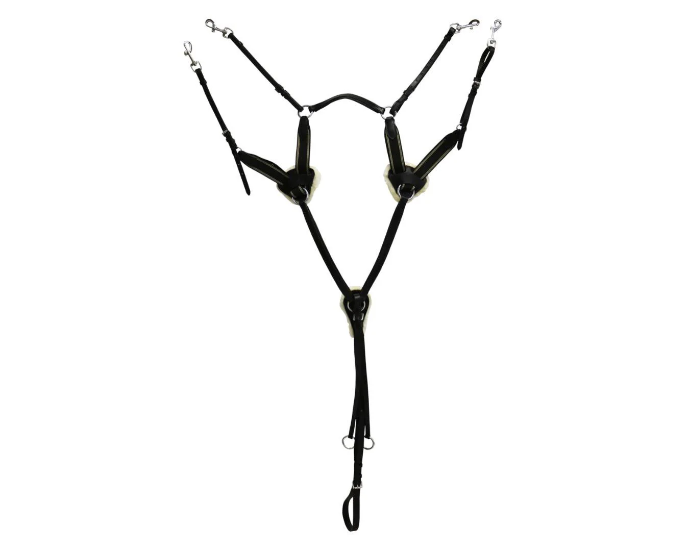Happy Horse Five Point Breastplate - Black