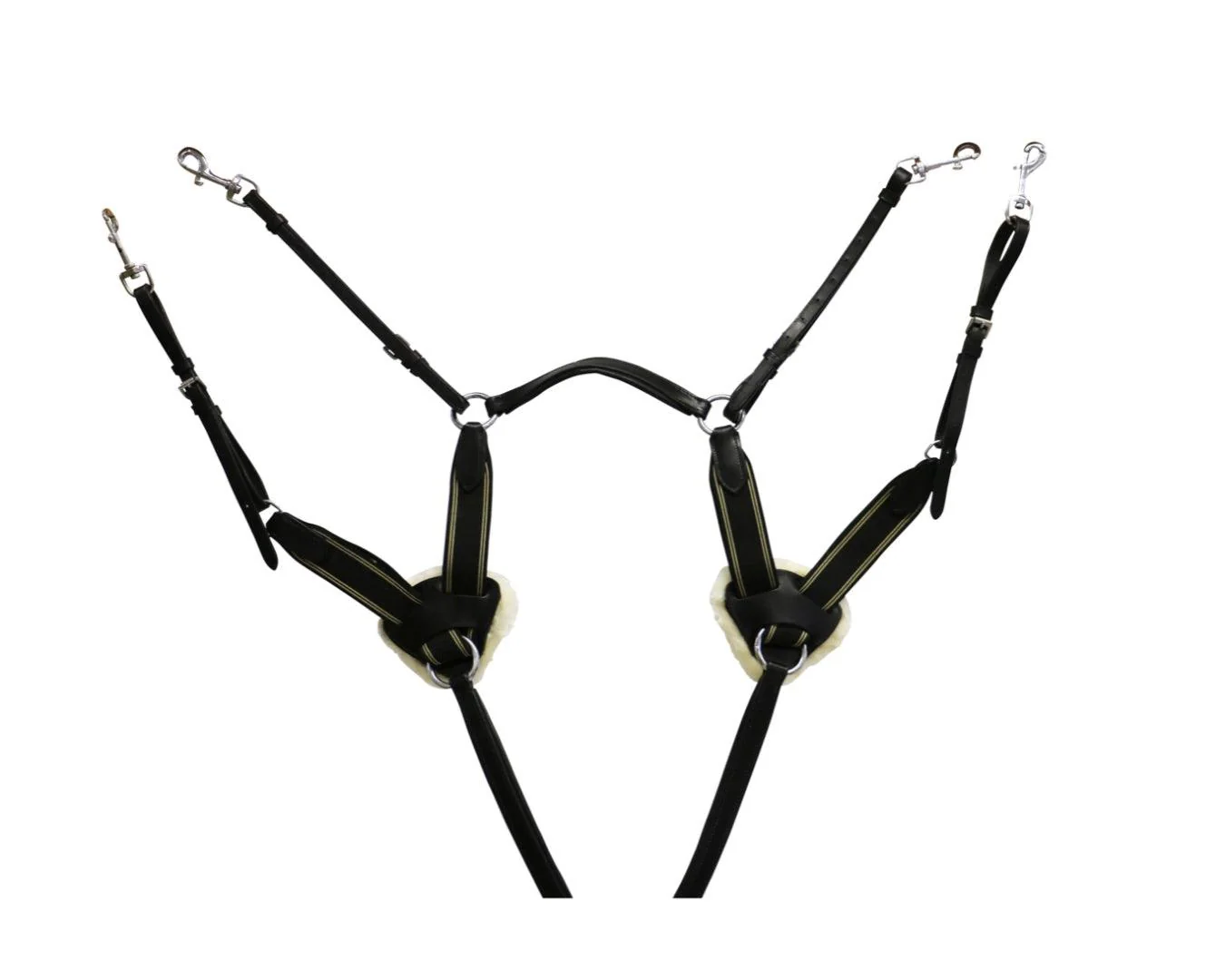 Happy Horse Five Point Breastplate - Black - Image 2