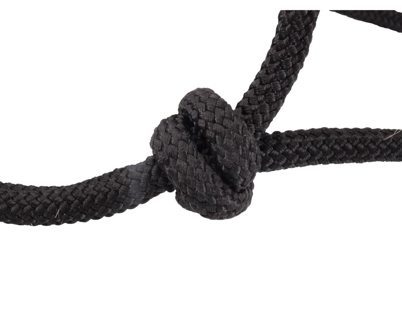 Happy Horse Knotted Rope Halter - Black - Image 2
