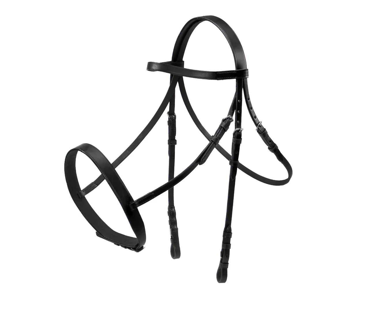 Happy Horse Snaffle Bridle - Black - Image 9