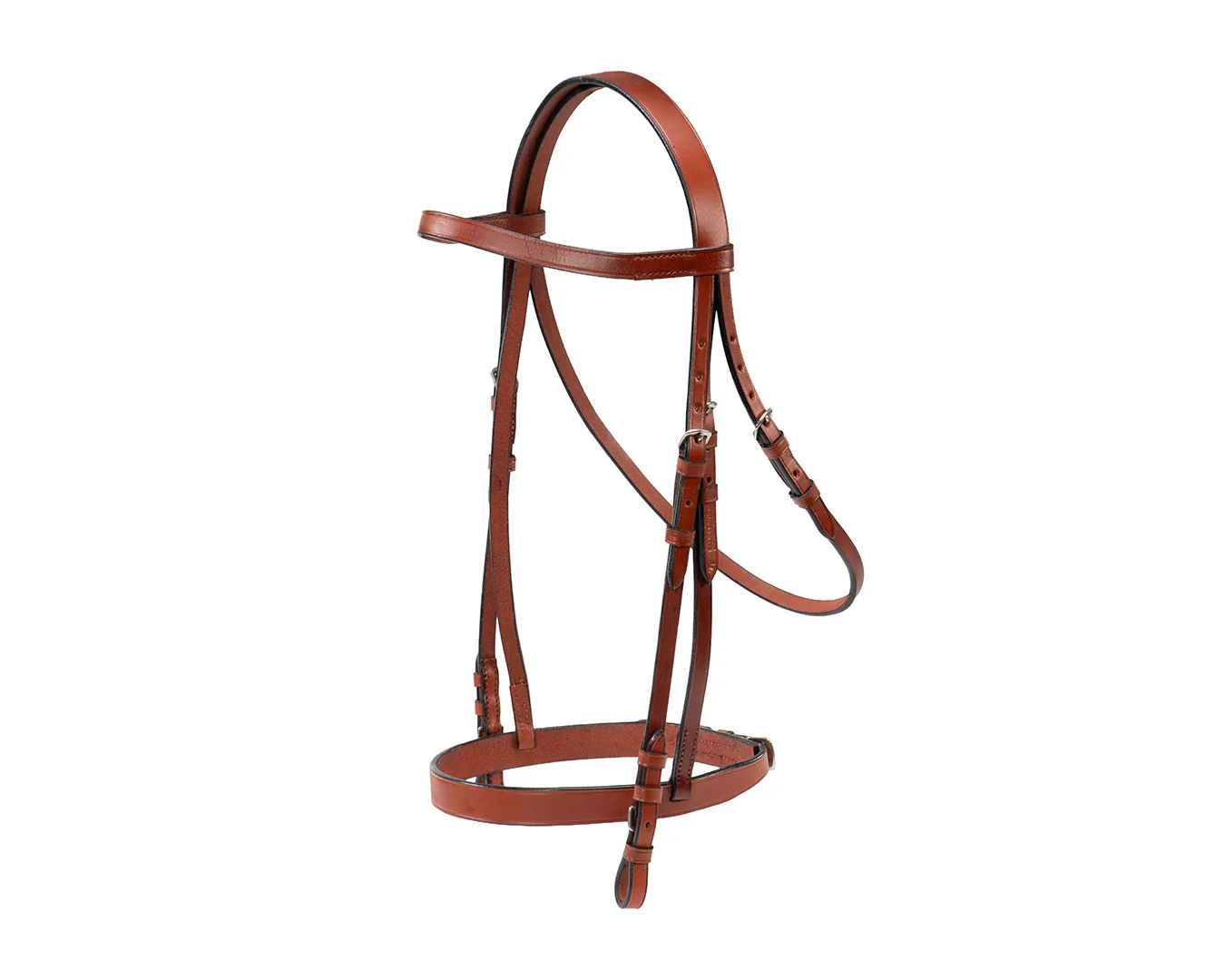 Happy Horse Snaffle Bridle - Chestnut