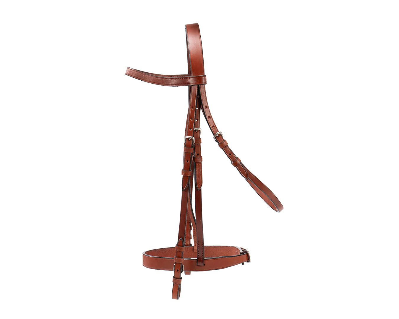 Happy Horse Snaffle Bridle - Chestnut - Image 3