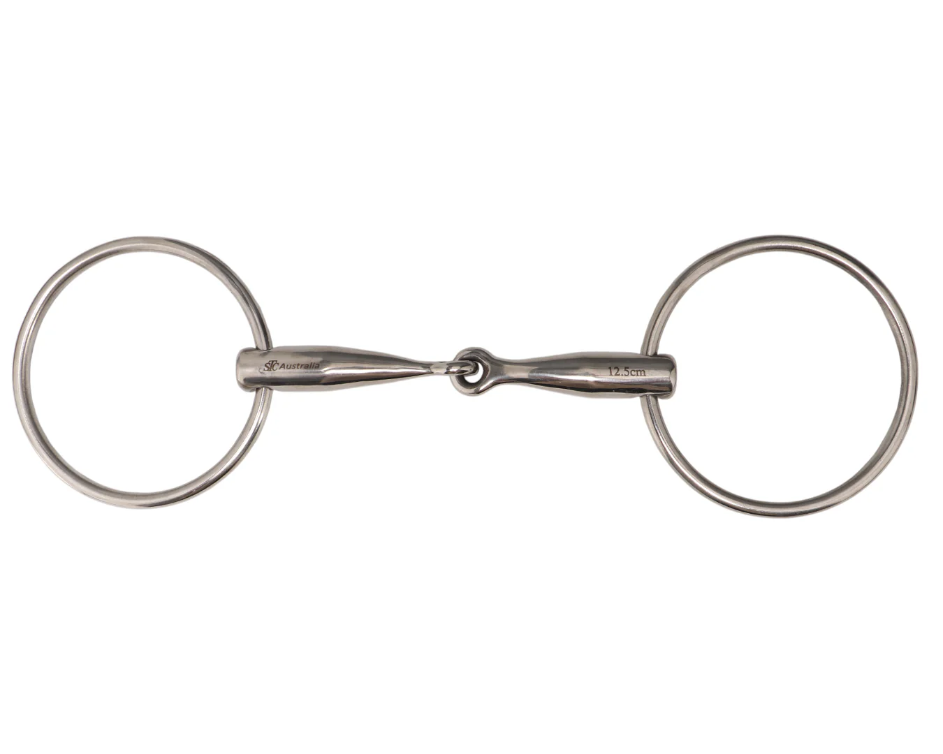 STC Heavy Mouth Loose Ring Snaffle Bit with 80mm Rings