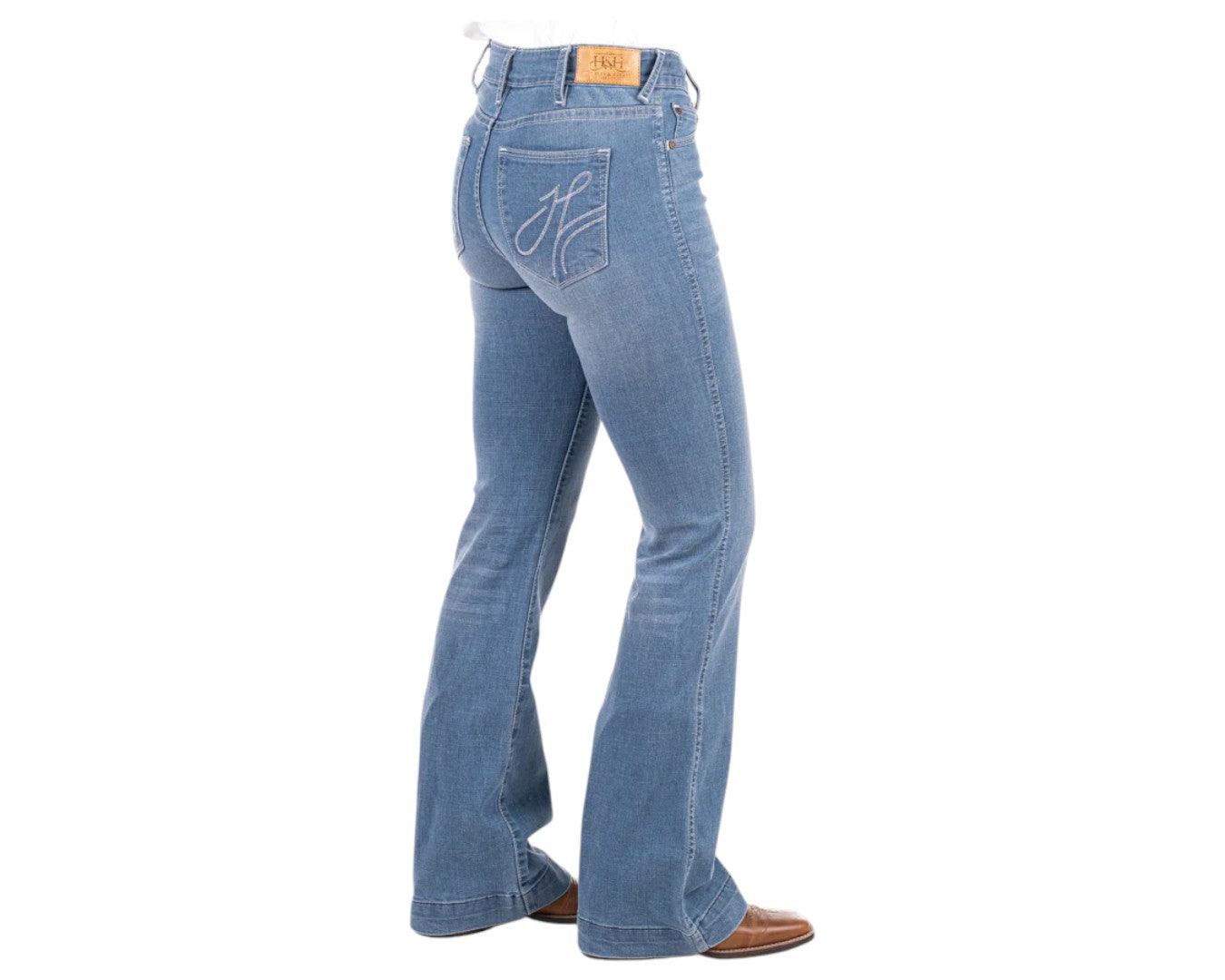 Hitchley & Harrow "Silverton" Trouser Jeans with White Stitching - Image 4