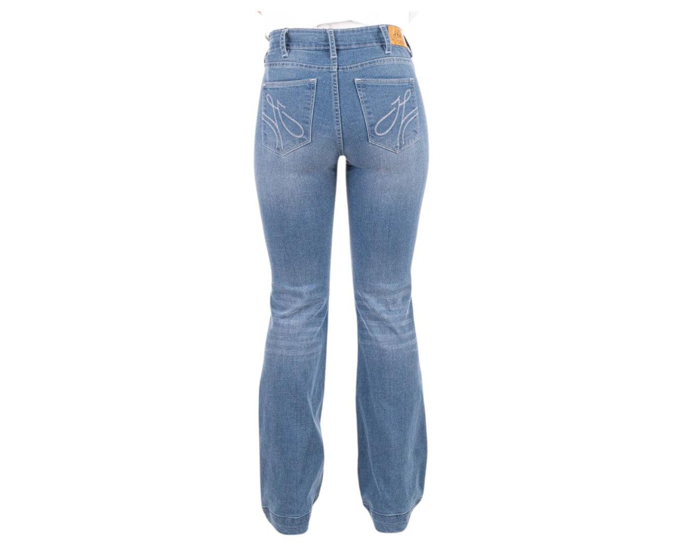 Hitchley & Harrow "Silverton" Trouser Jeans with White Stitching - Image 5