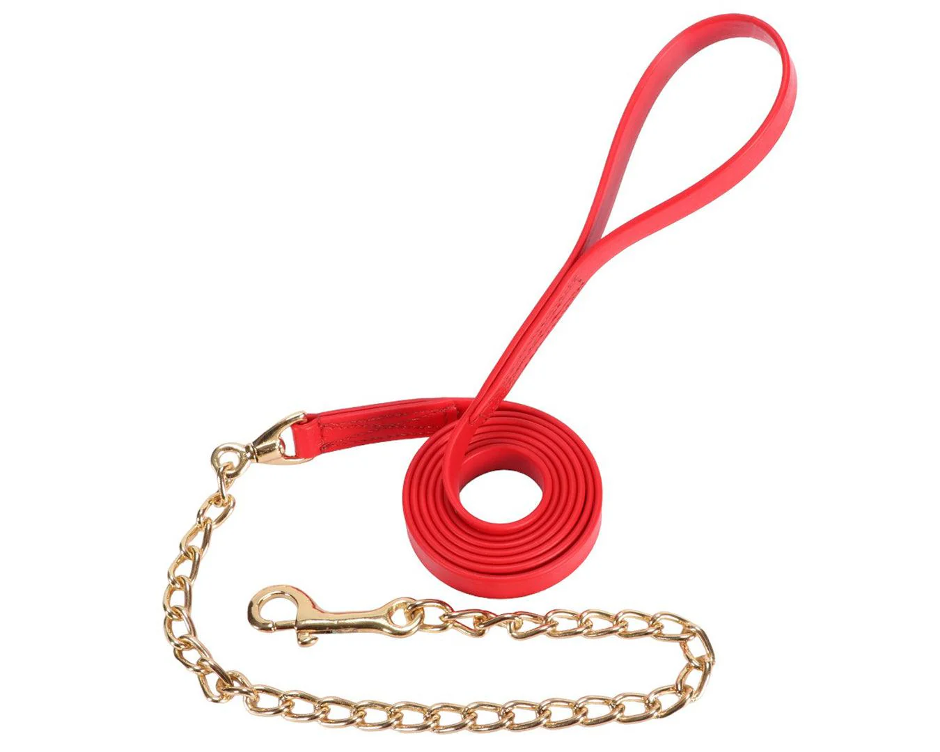 Horse Sense 3/4" PN Lead With Brass Chain