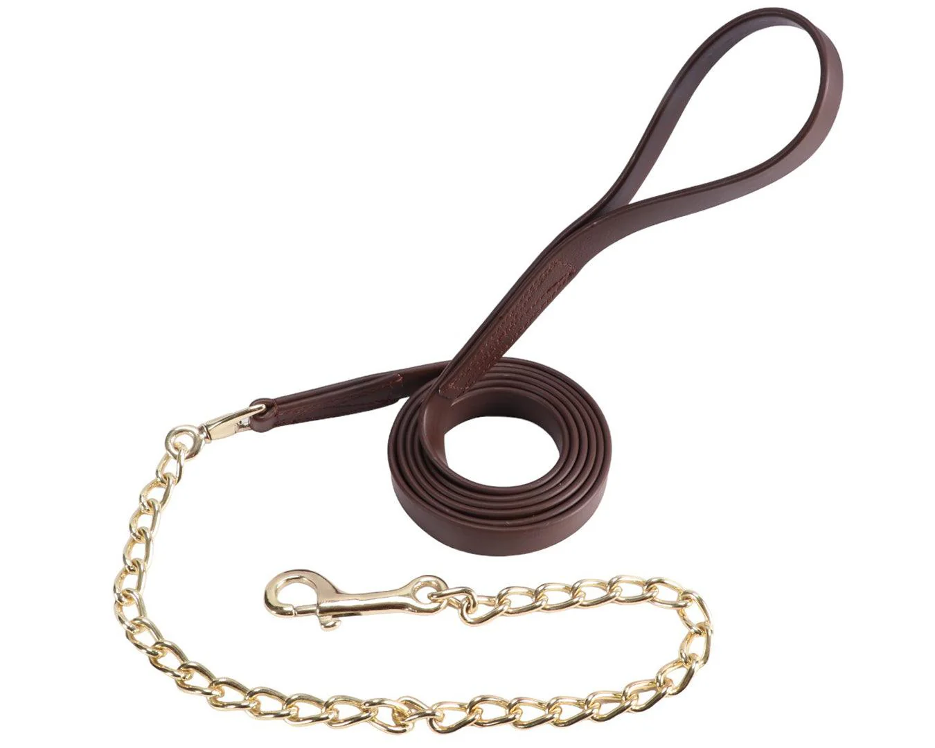 Horse Sense 3/4" PN Lead With Brass Chain - Image 3