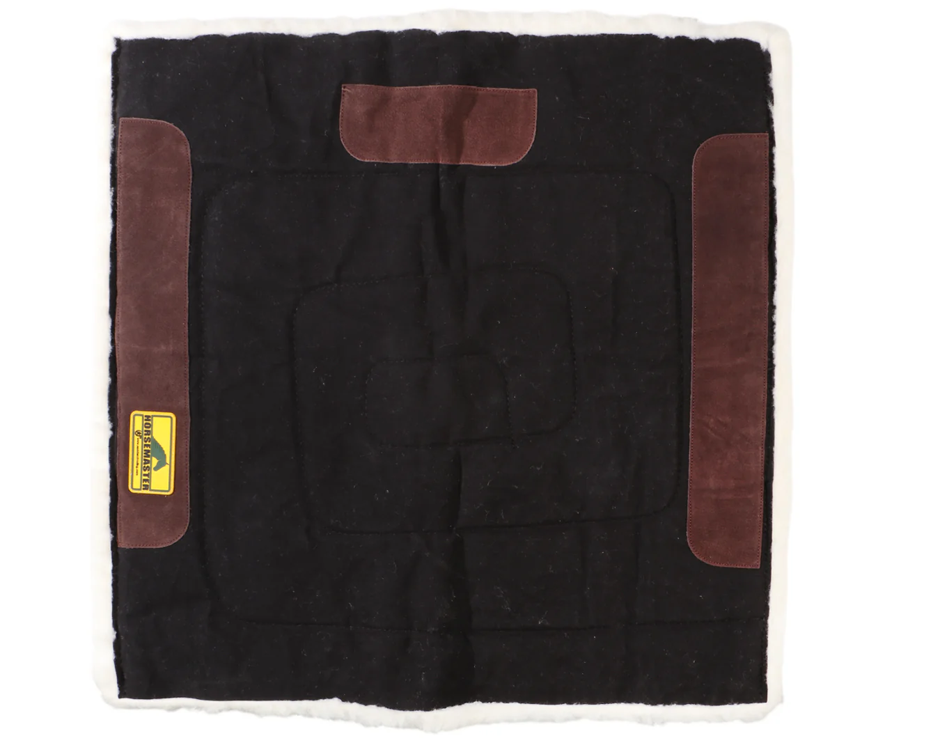 Horsemaster Fleece Lined Canvas Saddle Pad - 32" x 32" - Image 3