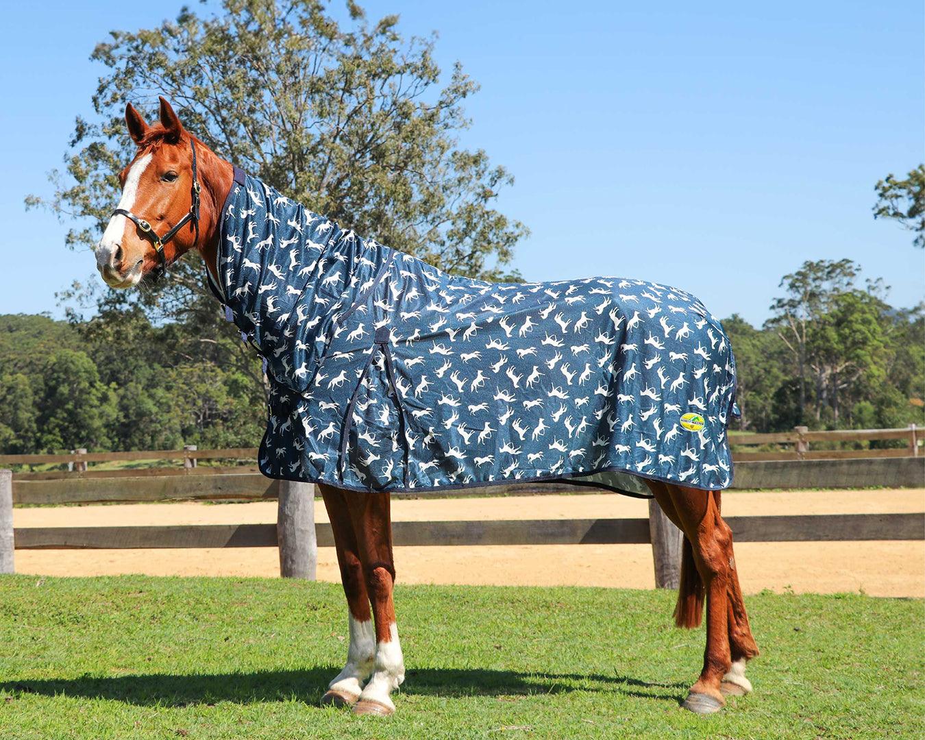 Horsemaster Fly Mesh Horse Print Combo - Image 2