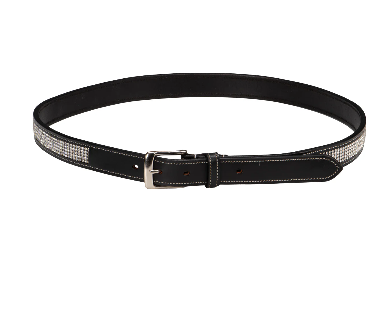 Huntington Diamante Belt - Black w/Silver - Image 3