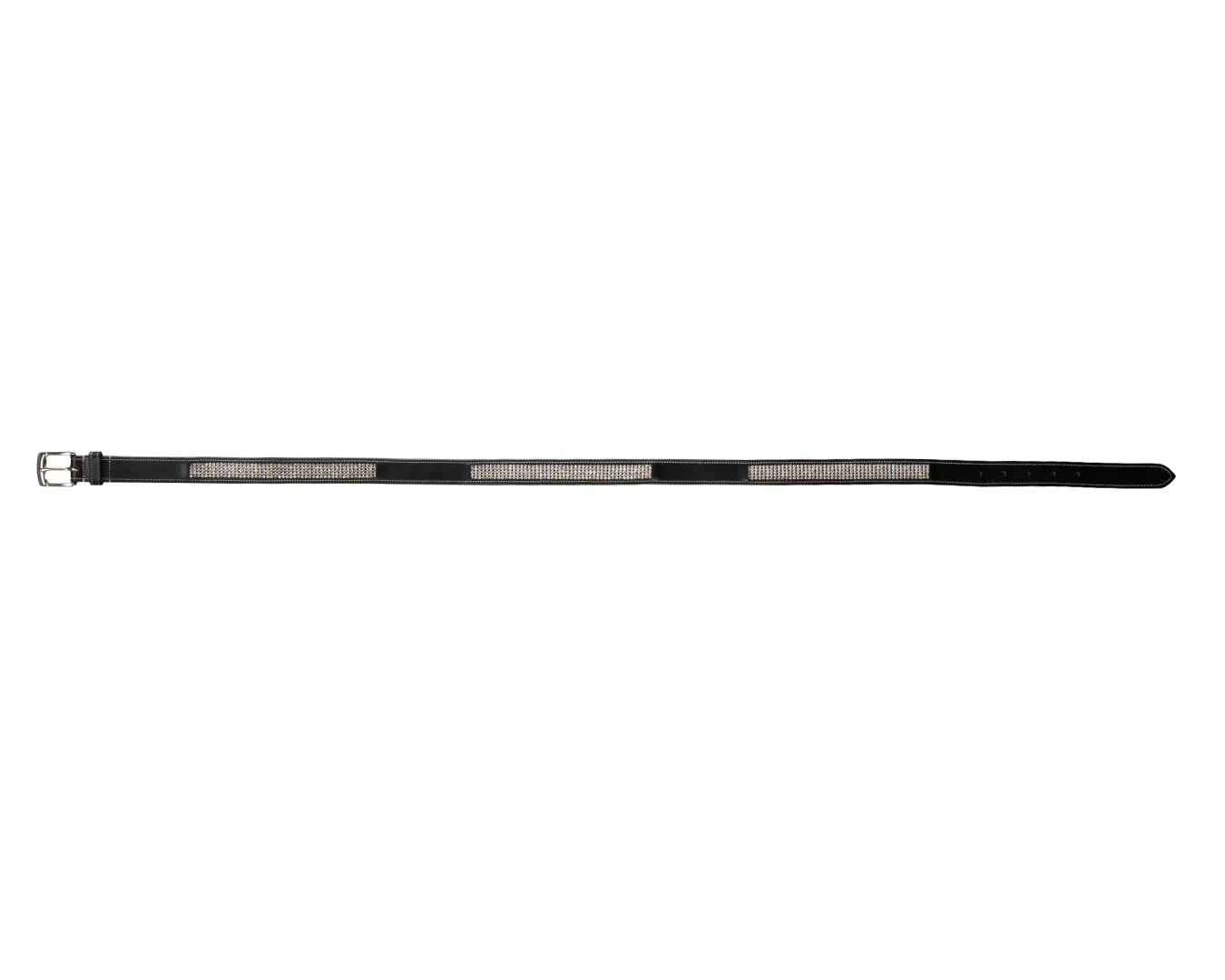 Huntington Diamante Belt - Black w/Silver - Image 5