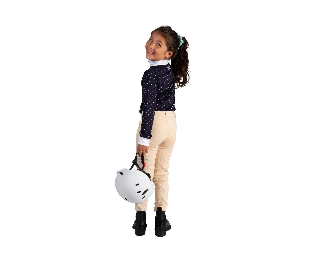 Huntington Girls Ruby Jodhpurs With Gel - Image 2