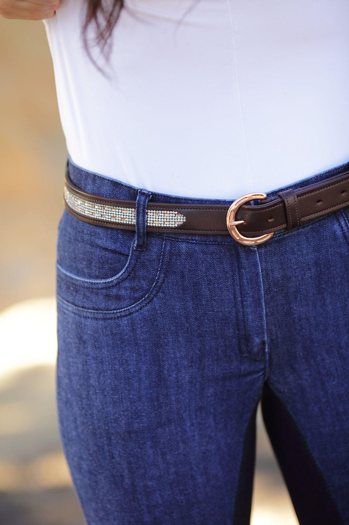 Huntington Harper Denim Breech w/Full Suede Seat - Image 3