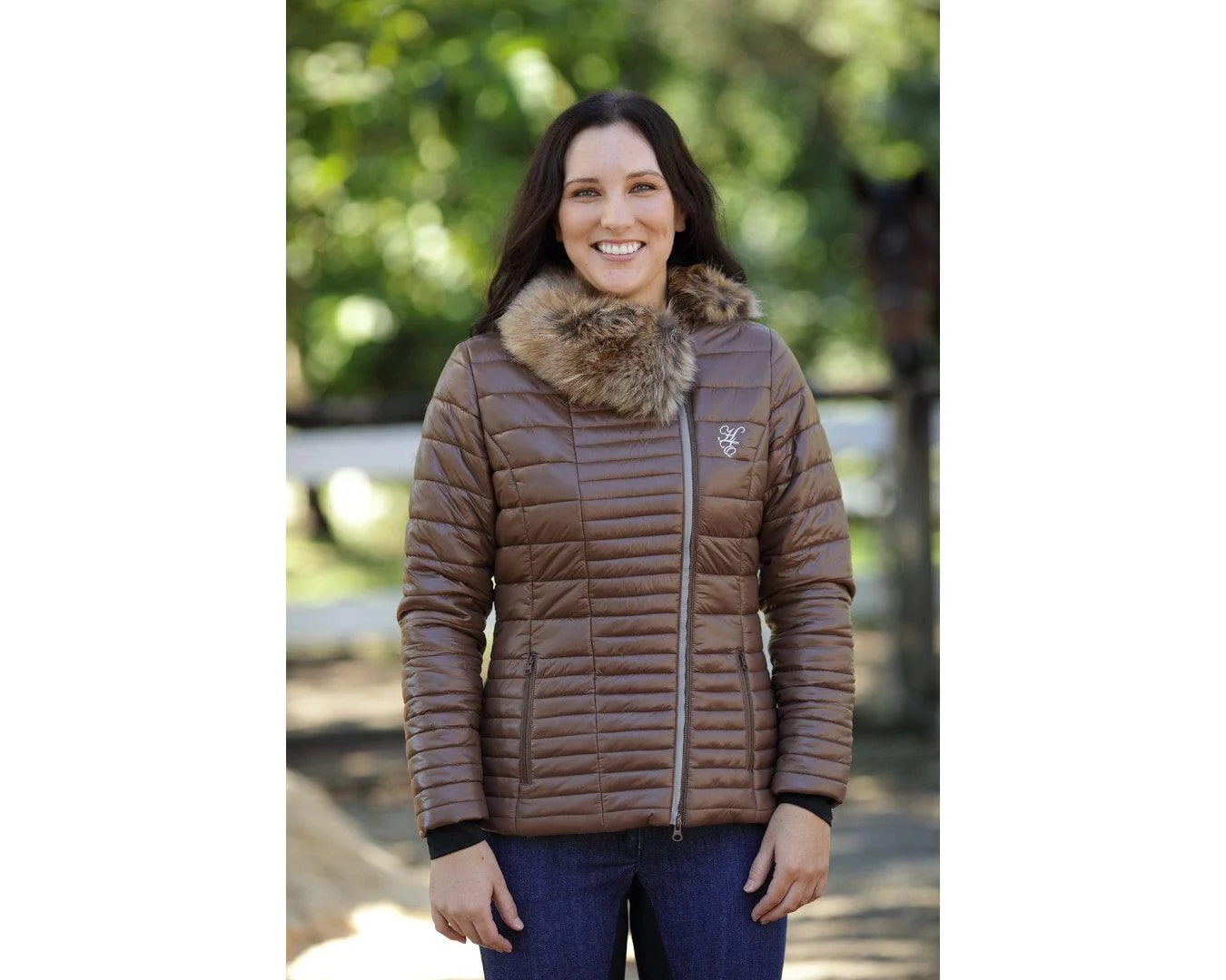 Huntington Katie Jacket with Fur Collar