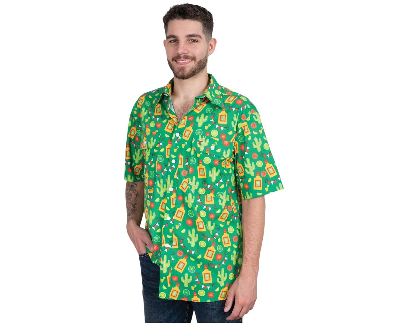 Just Country Mens Jordan Short Sleeve Button Down Shirt - Image 4