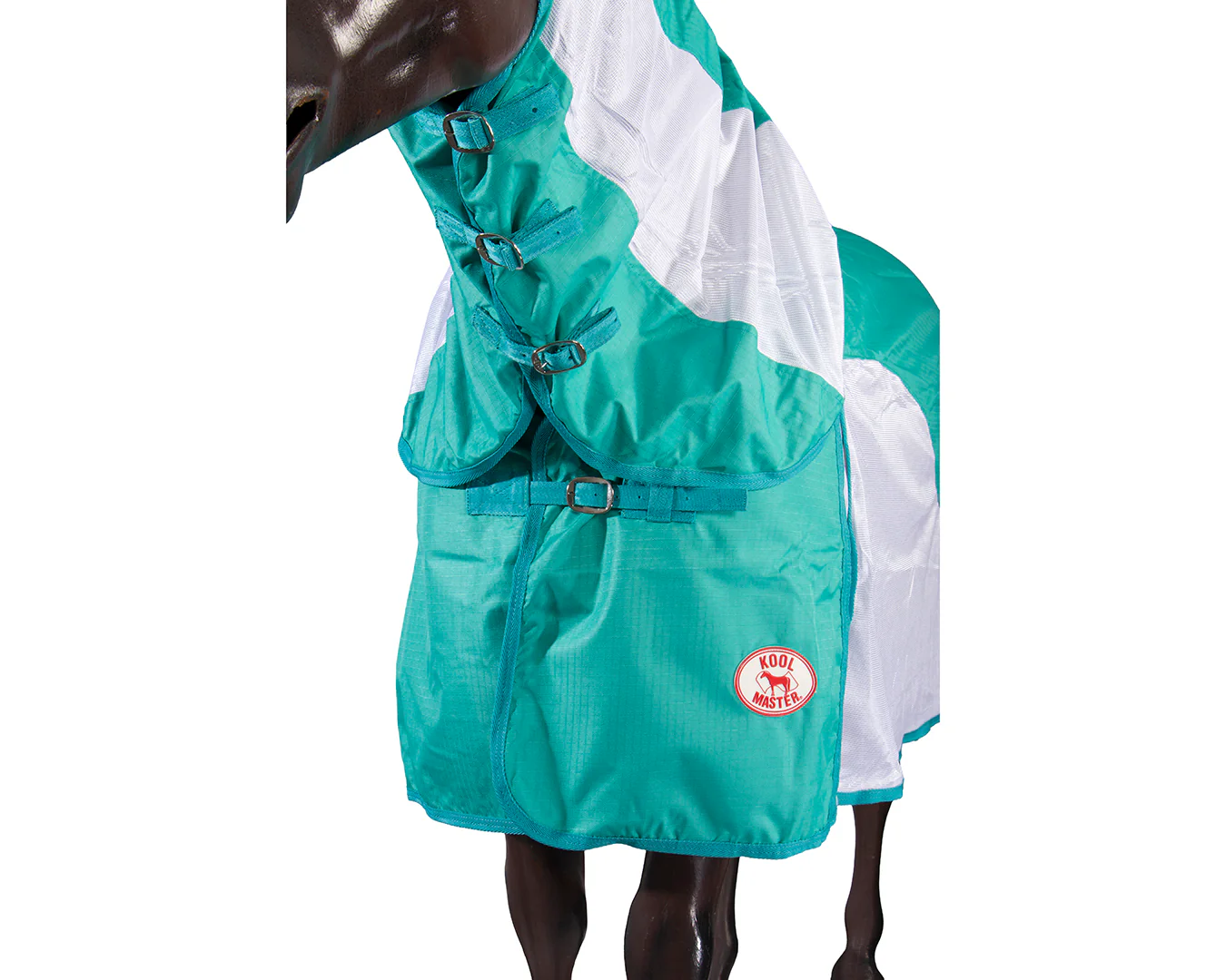 Kool Master 600D Windbreaker Combo - Teal/White - Image 2