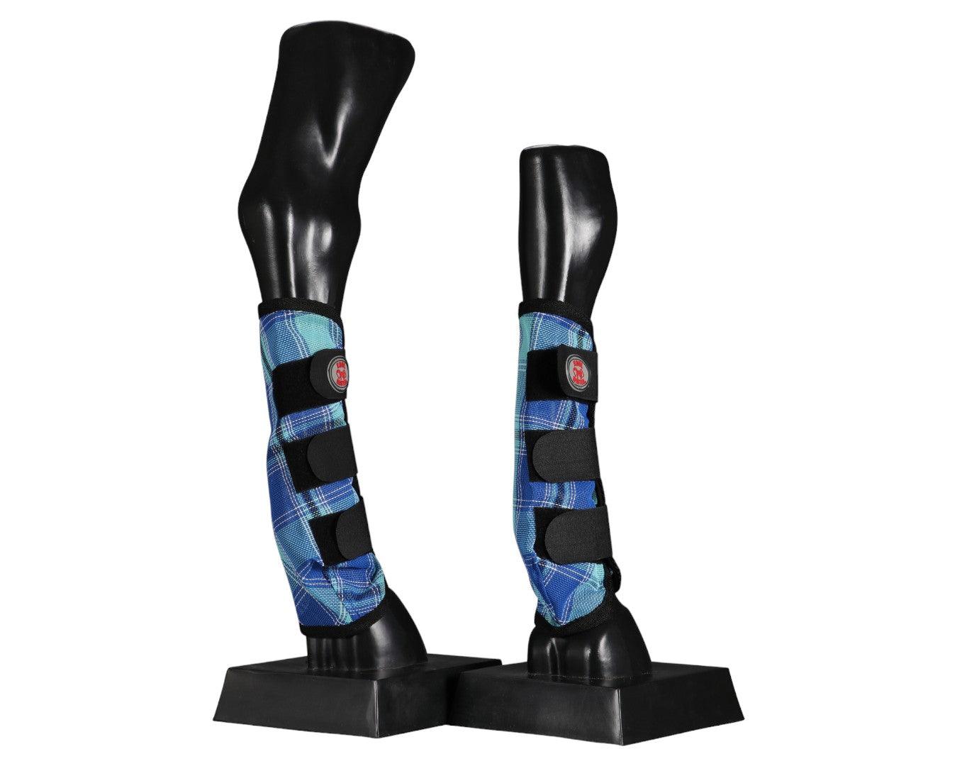 Kool Master PVC Mesh Fly Boots Blue - Set of 4 - Image 6