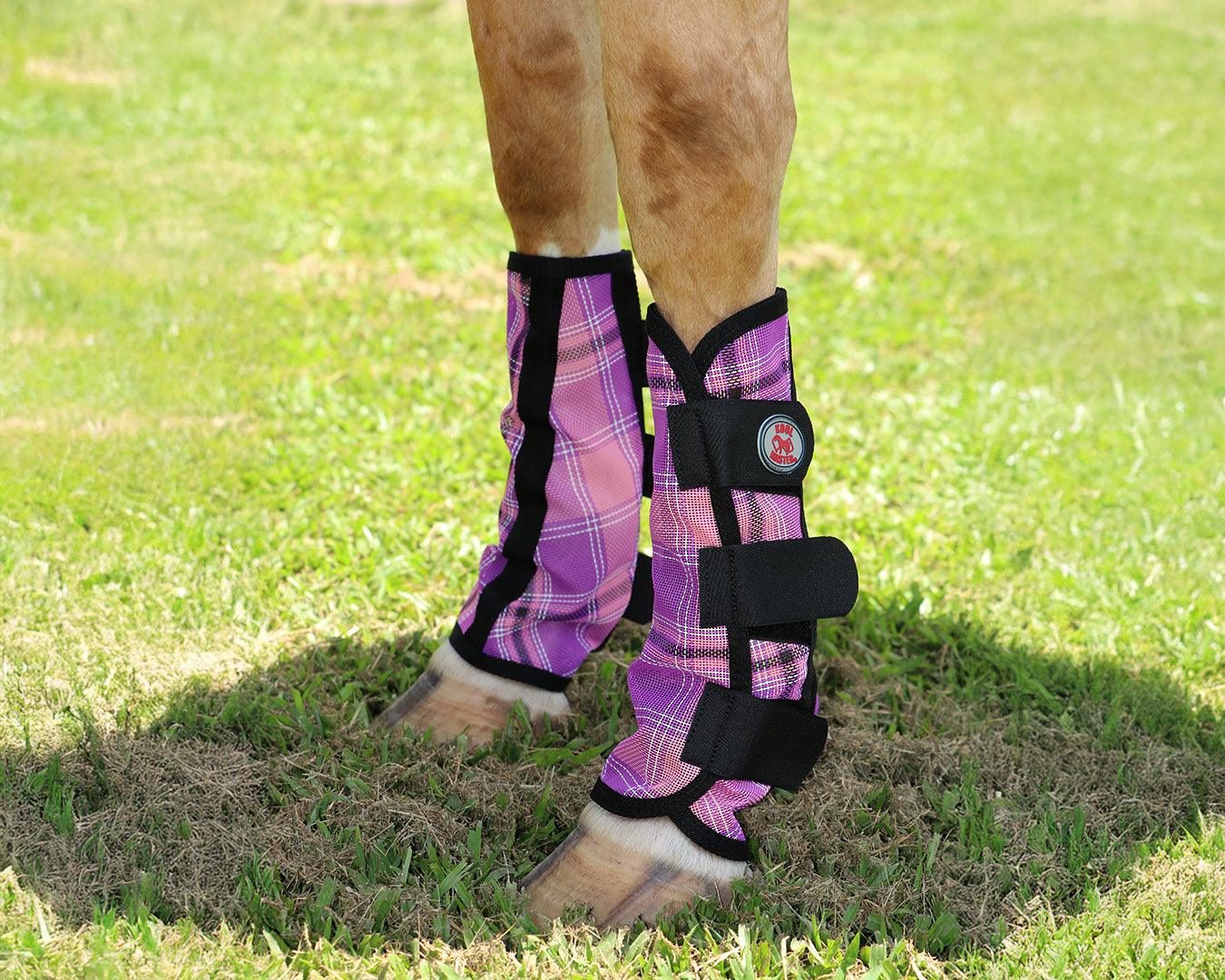Kool Master PVC Mesh Fly Boots Pink - Set of 4