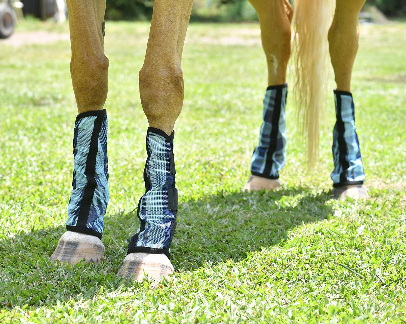 Kool Master PVC Mesh Fly Boots Turquoise - Set of 4 - Image 2