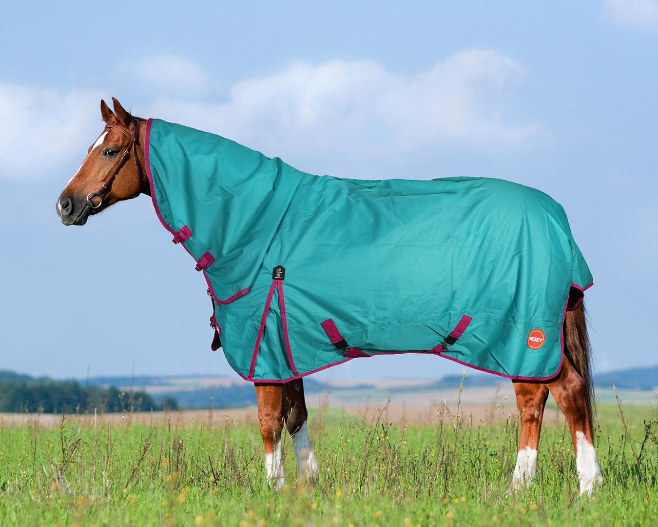 Kozy 1200D Rainsheet Combo - Teal/Cerise