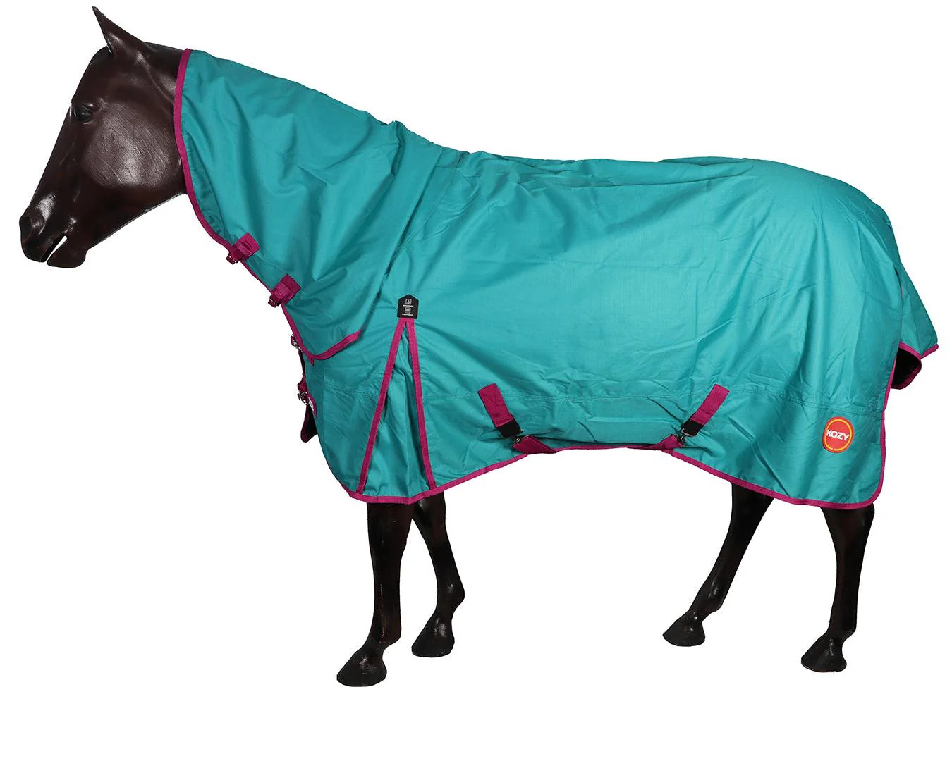 Kozy 1200D Rainsheet Combo - Teal/Cerise - Image 6