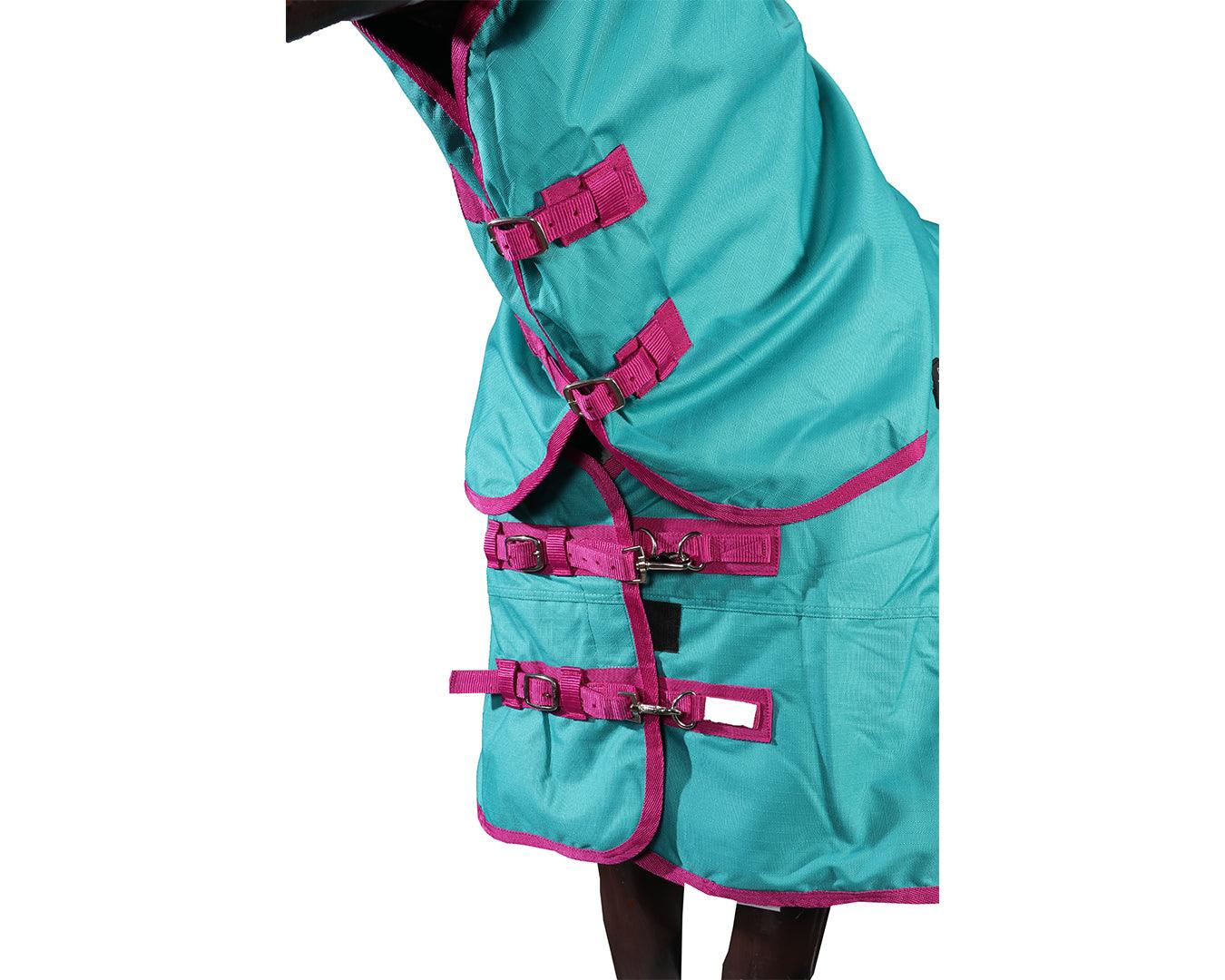 Kozy 1200D Rainsheet Combo - Teal/Cerise - Image 9