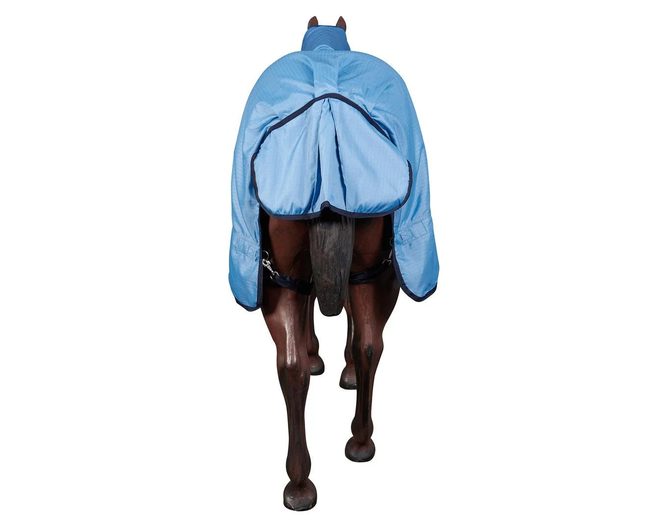 Kozy 600D Lite Rainsheet Horse Rug Combo - Blue - Image 4