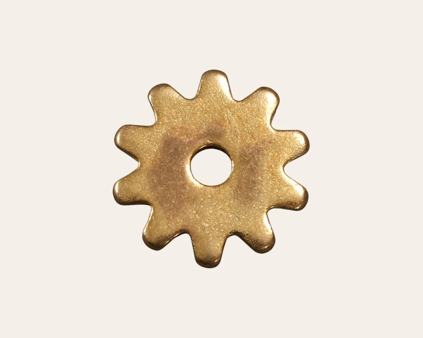 Large Brass Spur Rowels | 10 Point Rounded